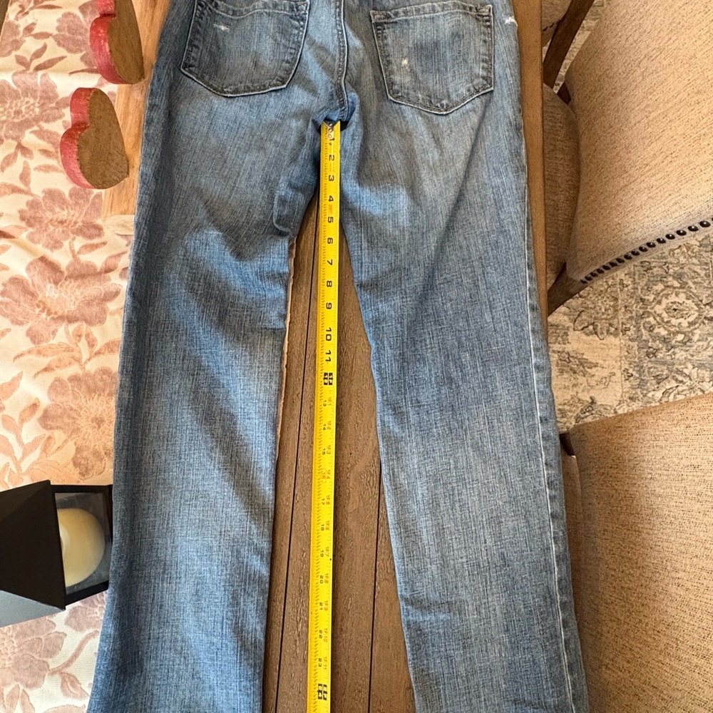 Ann Taylor Loft Boyfriend button fly jeans size 2 - Picture 6 of 7